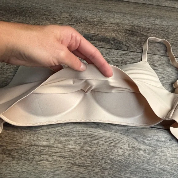 Soma Enbliss Wireless Comfort T Shirt Bra Pale Sand Beige Sz 34C - Picture 11 of 11